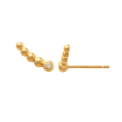 Bubble Row studs 18K